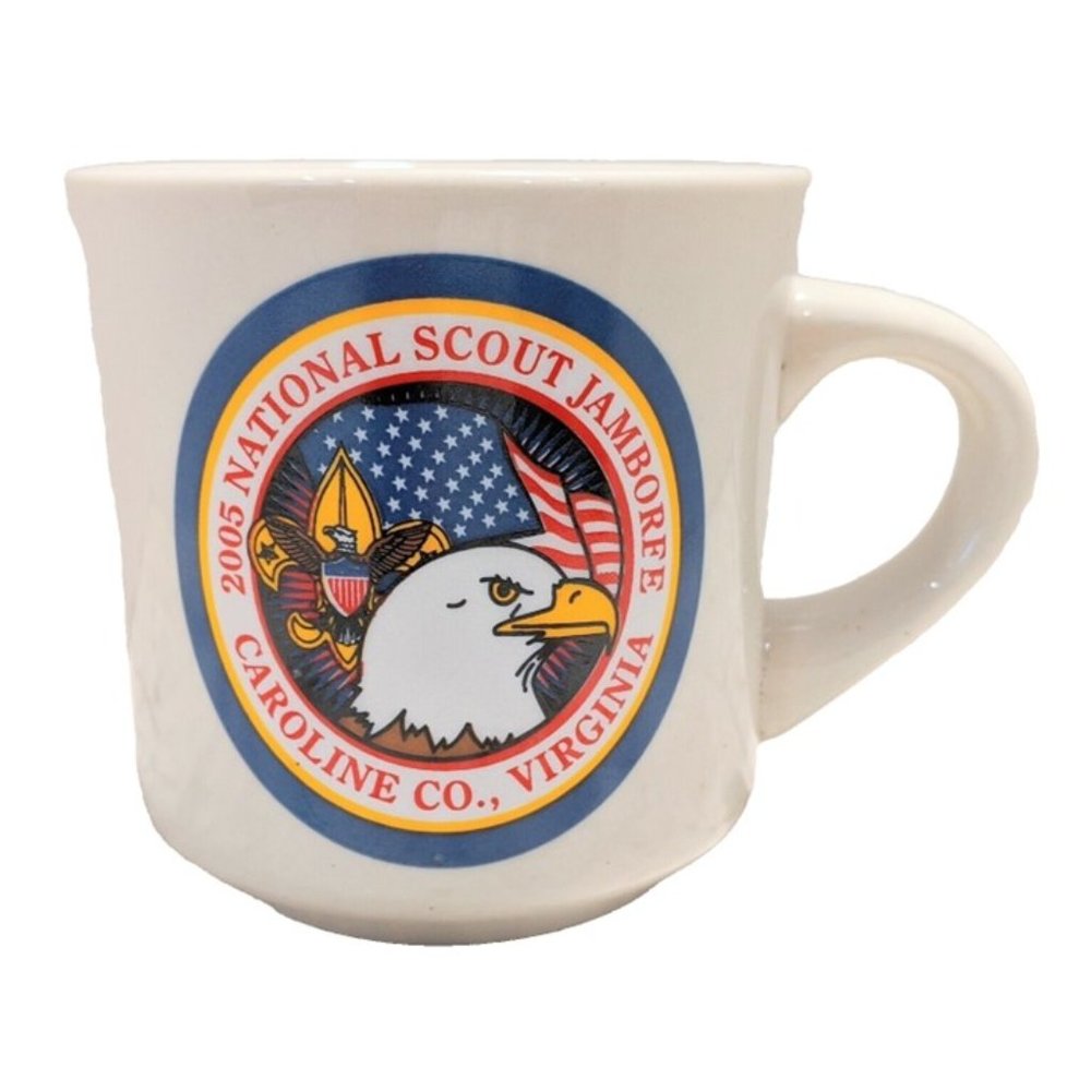 BOY SCOUTS Mug BSA 2005 National Scout Jamboree Caroline County VA Souvenir Cup
